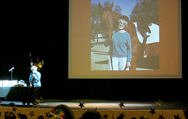 Presentation on stage