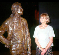 Jefferson statue & Jeri Chase Ferris